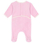 Baby Girls Pink Logo & Animals Babygrows Gift Set, 2, hi-res